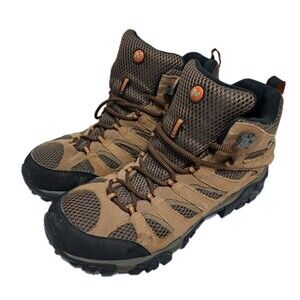 Merrell Moab 3 Men's 12 Mid Waterproof Hiking Boots Brown Leather Trail